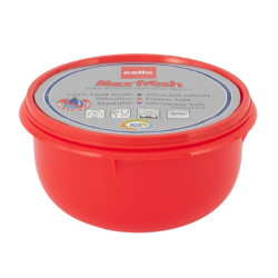 Pārtikas uzglabāšanas trauks ar vāku Cello 1500ml, sarkans