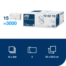 Салфетки для рук TORK Classic Premium Soft ZZ H3 2sl *15pac.