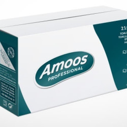 Lehtkäterätik V-Fold AMOOS Professional 2-kihiline 21x22 cm 200 lk