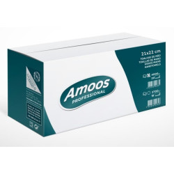 Lehtkäterätik V-Fold AMOOS Professional 2-kihiline 21x22 cm 200 lk