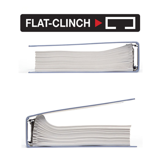 Skavotājs PLUS ST-010VH FLAT CLINCH, 20 lapām, balts