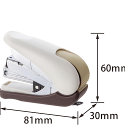 Skavotājs PLUS ST-010VH FLAT CLINCH, 20 lapām, balts