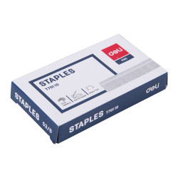 Скобы DELI 53/8 1000 шт Серебристые