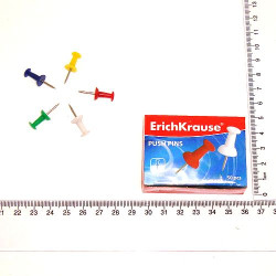#Krās.piespr. PUSH-PINS (50)