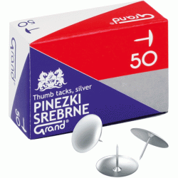 Piespraudes GRAND, tērauda krāsa, 50 gab.
