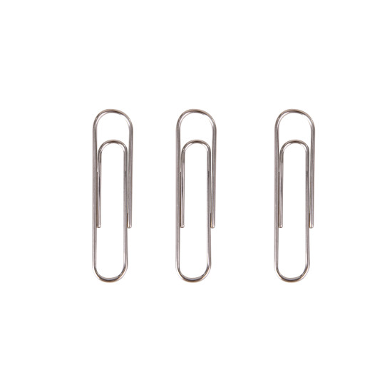 Скрепки DELI "#4", Silver, Прочные