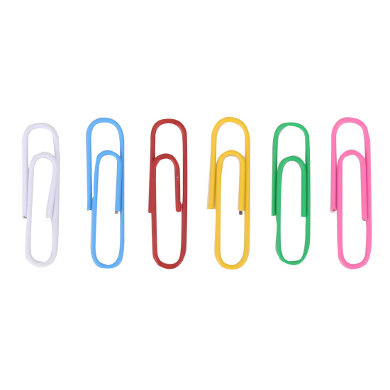 Скрепки DELI "Essential", Multicolor, Для цветового кодирования