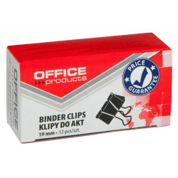 Papīra spailes-knaģītis OFFICE PRODUCT 19 mm (12gab)