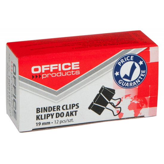 Papīra spailes-knaģītis OFFICE PRODUCT 19 mm (12gab)