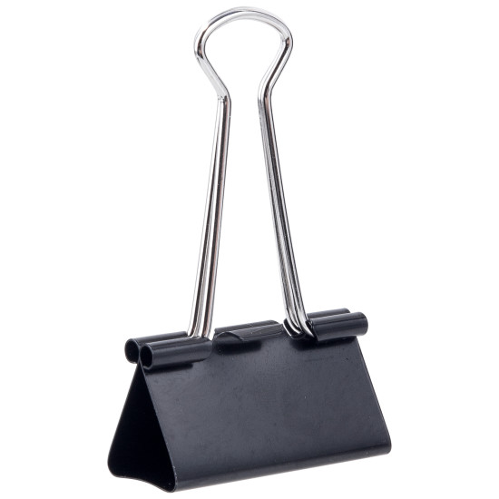 Зажим для бумаг DELI "38563", Black, Удобный
