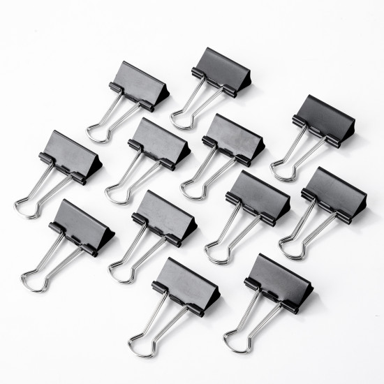 Зажим для бумаг DELI "38563", Black, Удобный