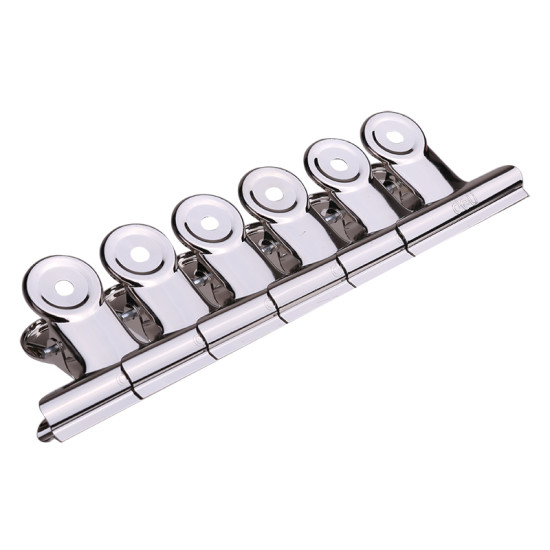 Зажим DELI "9523", Silver, Надежный Захват