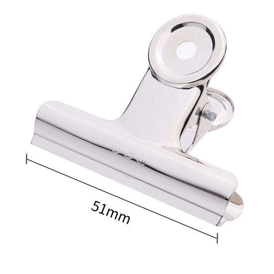 Зажим DELI "9523", Silver, Надежный Захват