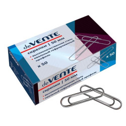 Скрепки deVENTE "Waved Zinc", Silver, Превосходная фиксация.