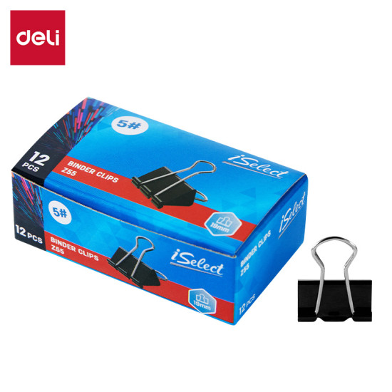 Биндеры DELI Z55, Black, Strong Grip