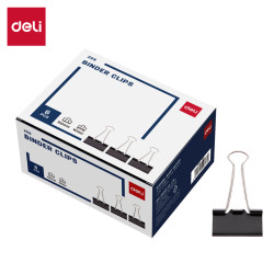 Биндеры DELI Z59, Black, Сверхпрочный захват