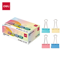 Зажимы для бумаг DELI Rio Z71, Multicolor, Надежный захват