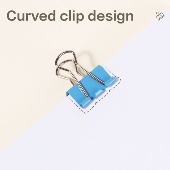 Биндер-клипы DELI RIO EZ75, Colorful Indexing, Assorted.