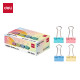 Канцелярские зажимы DELI RIO Z76, Multicolor, Изогнутый дизайн