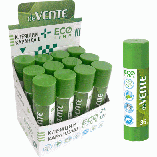 Клеевой карандаш deVENTE Eco-line 36г Быстросохнущий