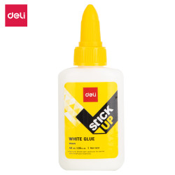 Клей школьный Deli White 40мл нетоксичный