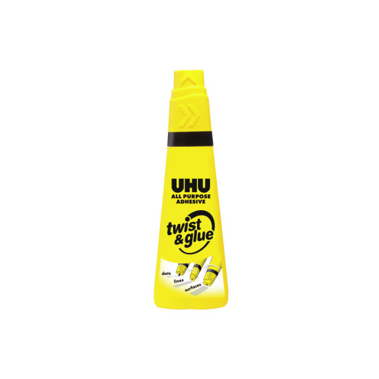 Жидкий клей UHU Twist&Glue 90мл перезаправляемый