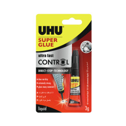 Суперклей UHU Super Control 3г Ультрабыстрый