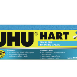 Клей UHU Hart 35г КристальноПрозрачныйБыстросохнущий