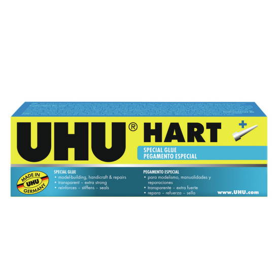 Клей UHU Hart 35г КристальноПрозрачныйБыстросохнущий