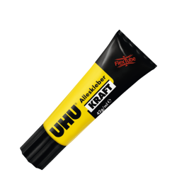 Клей UHU Kraft FlexTube Прозрачный Суперпрочный