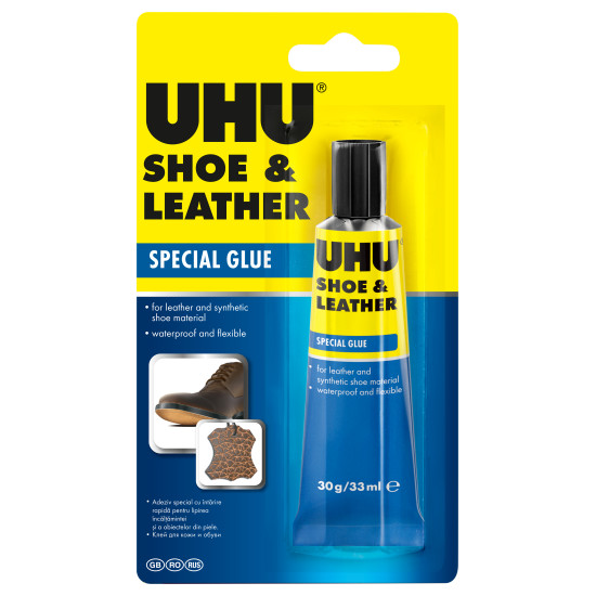 Клей UHU ShoeLeather БыстросохнущийГибкий