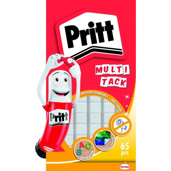 Квадраты клея Pritt On&Off Multitack 65шт съемные