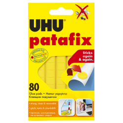 Клейкие подушечки UHU patafix многоразовые дерматологически протестированные