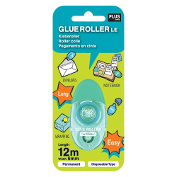 Līmes rolleris PLUS TG-1512, 6mmx12m, zaļš