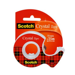 Лента 3M Scotch 6-1975DB кристально прозрачная с диспенсером