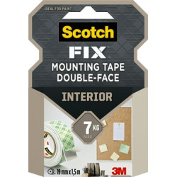 Abpus.montāžas līmlente Scotch-Fix™ Strong 19mmx1.5m balta