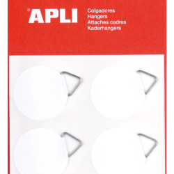 Pašlīmējošais pakarināmais Apli, 12gab/iep,  balts