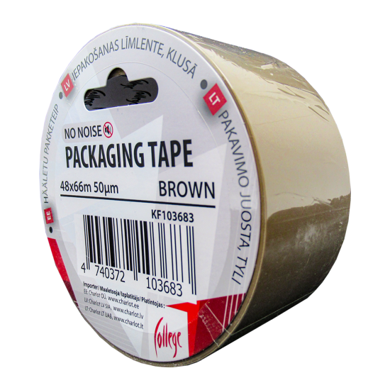 Упаковочная лента College, Brown, Silent Dispensing
