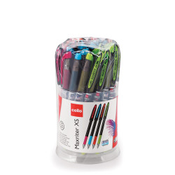 Ручка шариковая Cello Maxriter XS toonitud korpus, assortii, sinine