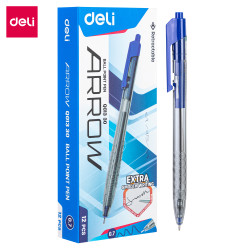 Ручка шариковая Deli Arrow 07мм синяя 12шт