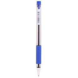 Ручка Deli Arrow SoftGrip 07мм синяя с мягким грипом