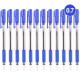Ручка Deli Arrow SoftGrip 07мм синяя с мягким грипом