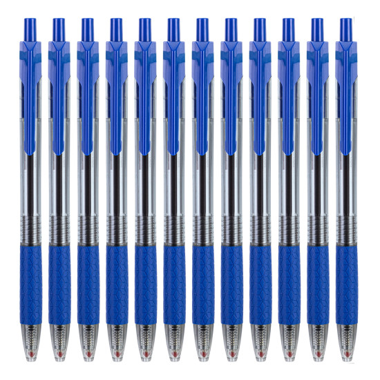 Ручка Deli Arrow SoftGrip 07мм синяя