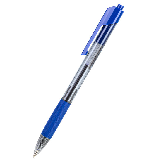 Ручка Deli Arrow SoftGrip 07мм синяя