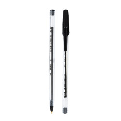 Шариковая ручка DELI BLACK Игольчатый наконечник 1.0мм Черные чернила