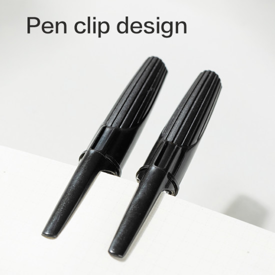 Шариковая ручка DELI BLACK Игольчатый наконечник 1.0мм Черные чернила