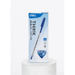 Ручки Deli Think EQ3-BL синие 1мм 12шт