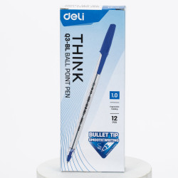 Ручки Deli Think EQ3-BL синие 1мм 12шт