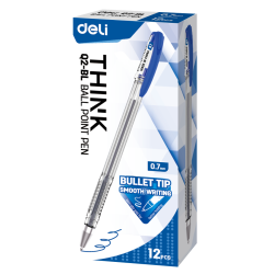 Lodīšu pildspalva Deli Q2, 0.7mm, zila