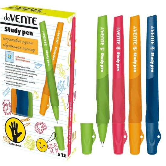 Ручка deVENTE Study Pen для левшей 07мм